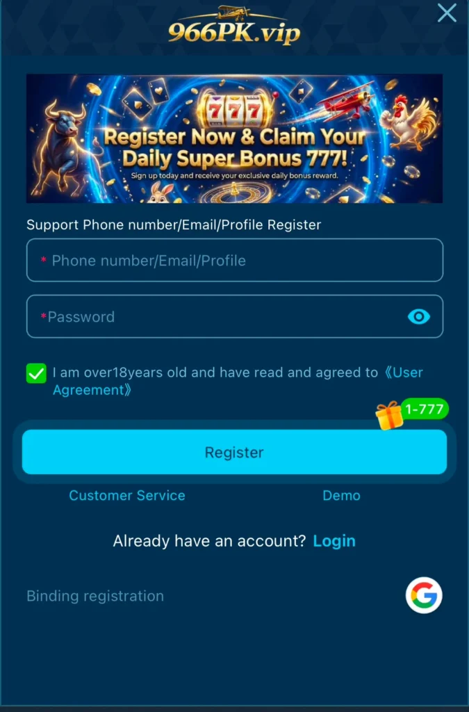966PK Register