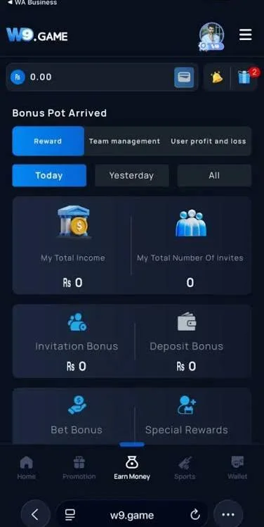 W9 Game vip